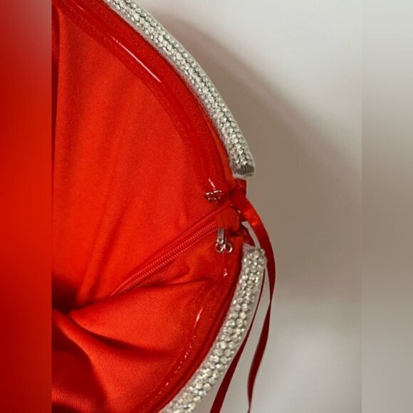 Mango, Ladies Metallic dress with neckline detail - Red. Size: 8. NWT. - Picture 5 of 14